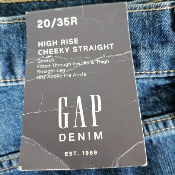 GAP Women's Straight Leg Jeans - Dark Blue - Picture 8 of 8